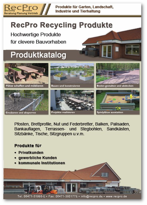 Kunststoff U-Profile - Für Kunststoff Einfassungen mit System.  - RecPro  Recyclingprodukte GmbH & Co. KG